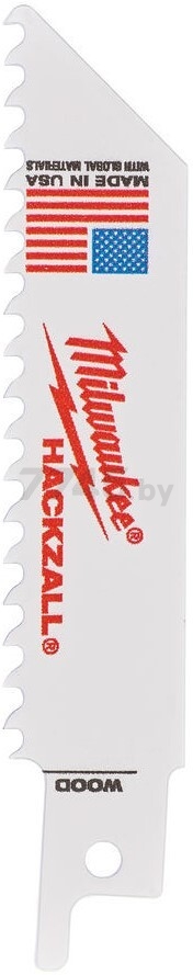Полотно для сабельной пилы MILWAUKEE Hackzall по дереву 100 мм 5 штук (49005460)